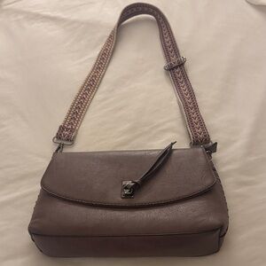Sam & Hadley Chic lavender color Leather Shoulder Bag